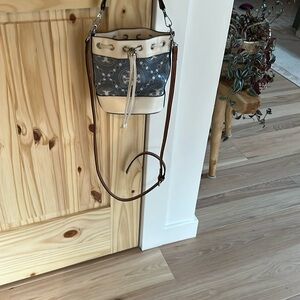 Tory Burch Blue and white Bucket Bag